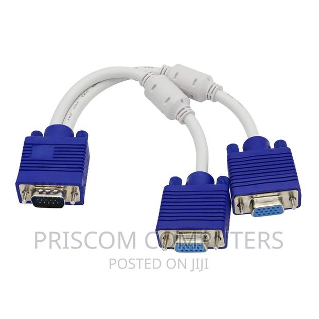 VGA Splitter Cable, 1 VGA INPUT 2 VGA Output, 1 X 2 VGA CABL - main view