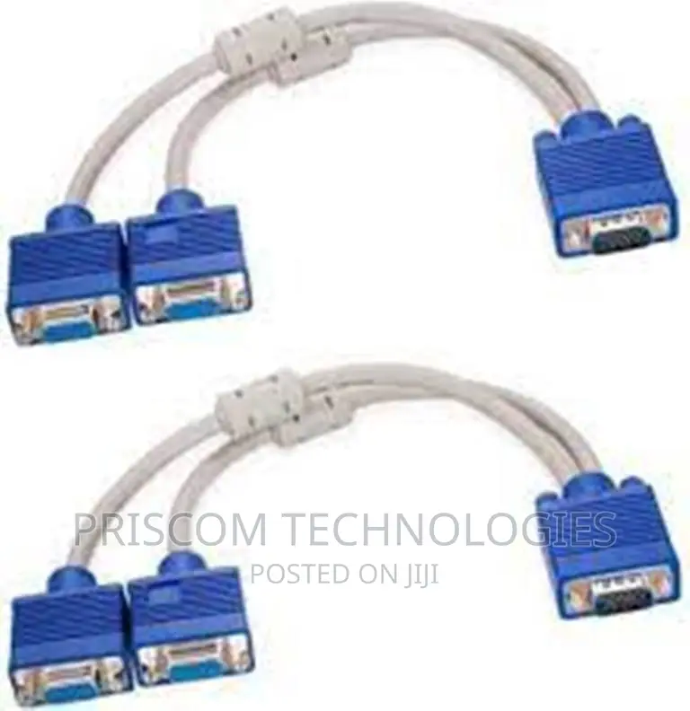 VGA Splitter Cable, 1 VGA INPUT 2 VGA Output, 1 X 2 VGA CABL
