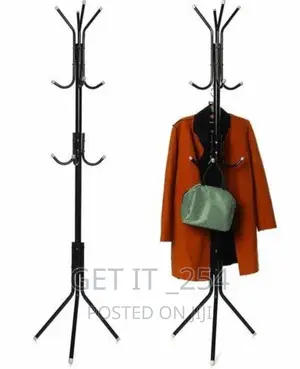 170cm High Metallic Coat Or Bags Hanger Stand