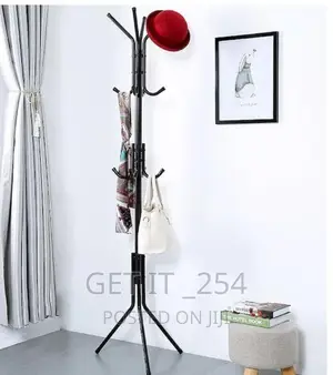 170cm High Metallic Coat Or Bags Hanger Stand