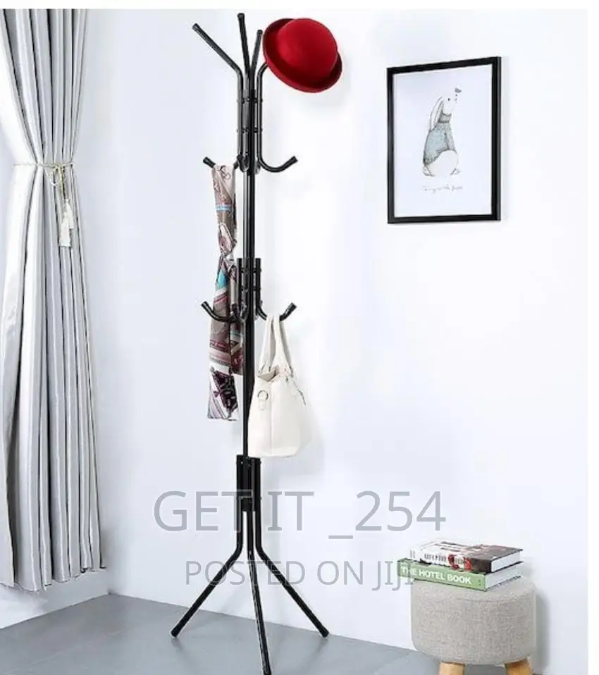 170cm High Metallic Coat Or Bags Hanger Stand
