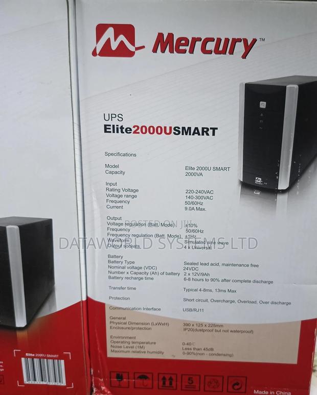 Mercury Elite 2000 Pro 2KVA Offline UPS - main view