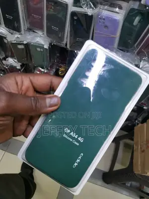 Oppo A54 5G Case Silicone Liquid Dark Green, Soft Smooth Tou