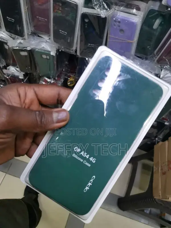 Oppo A54 5G Case Silicone Liquid Dark Green, Soft Smooth Tou