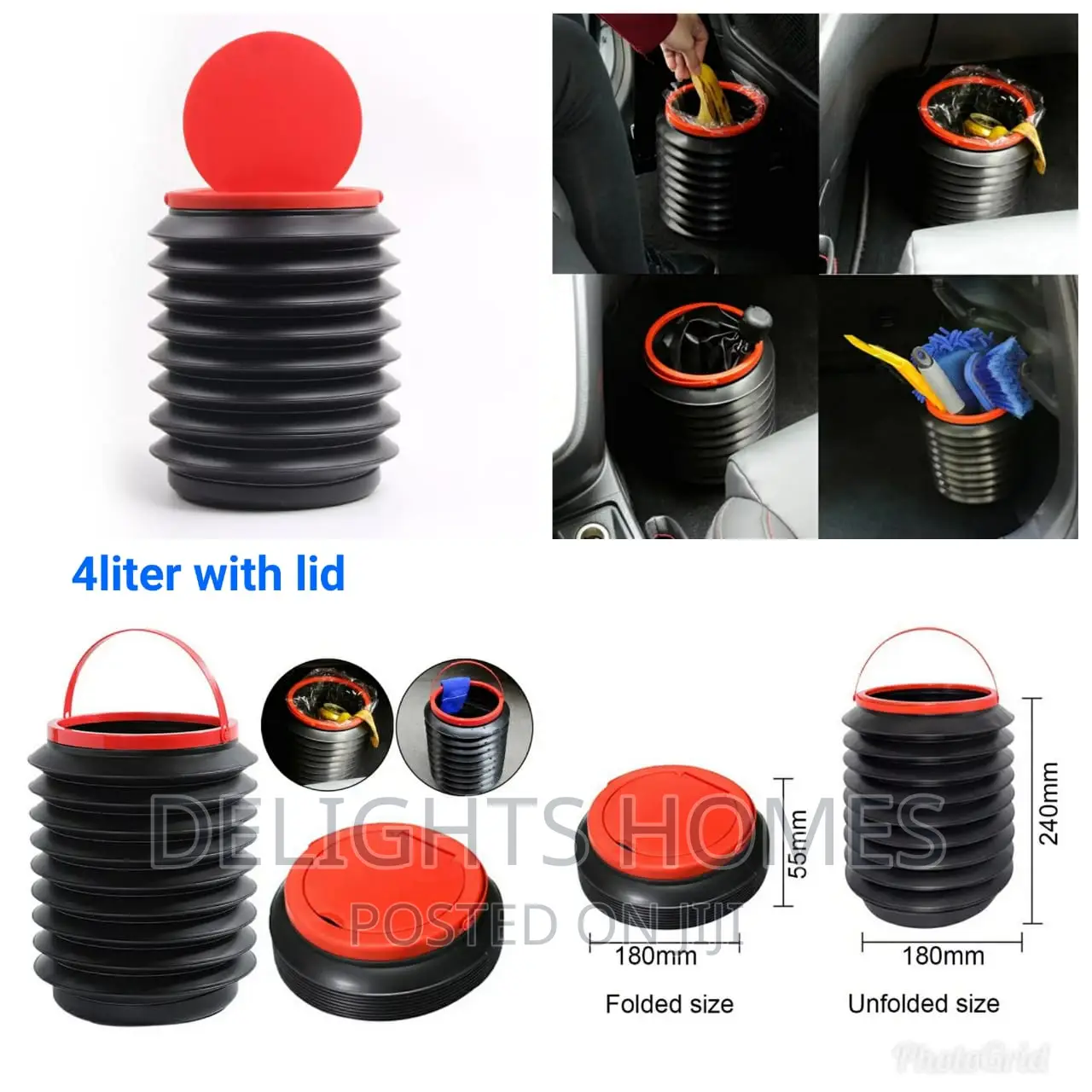 Collapsible Car Dustbin