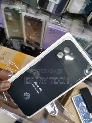 (Huawei Nova Y61) Shockproof Liquid Silicone Back Case Cover