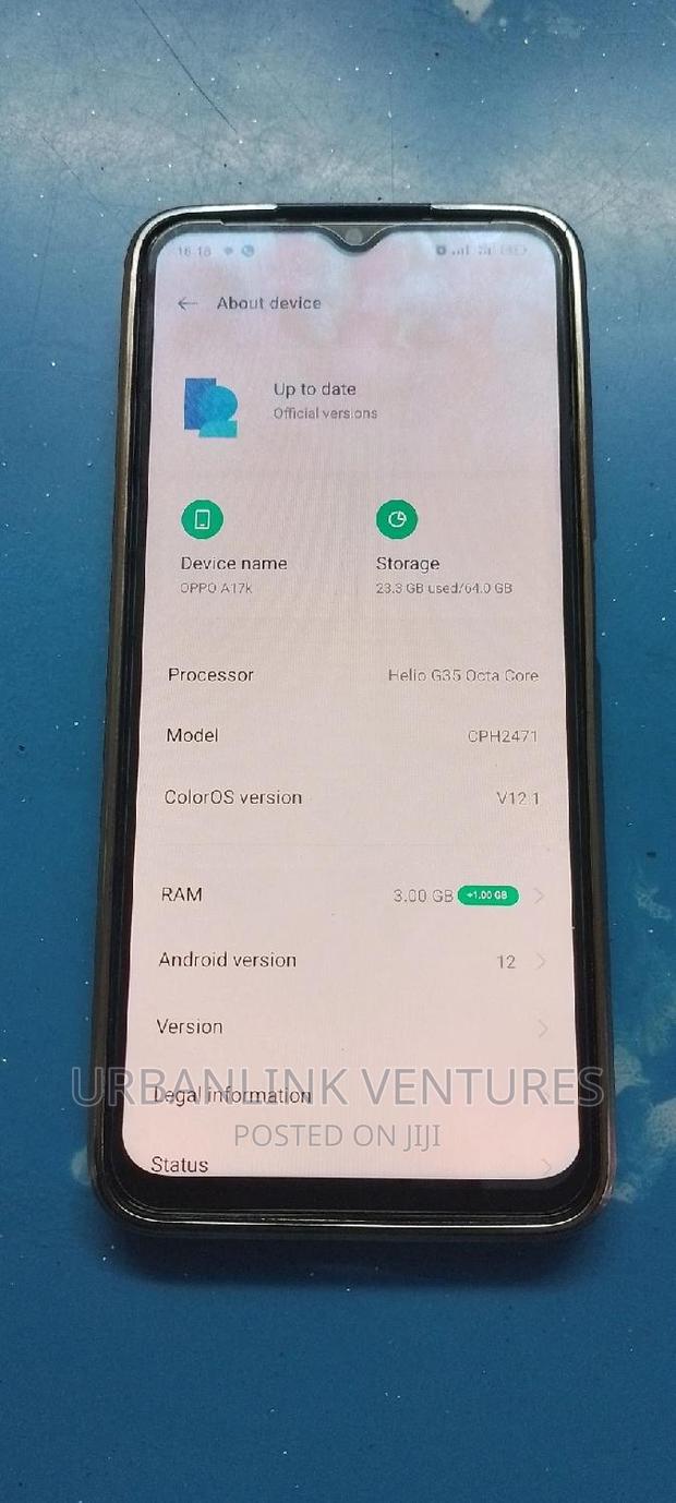 New Oppo A17K 64 GB Blue