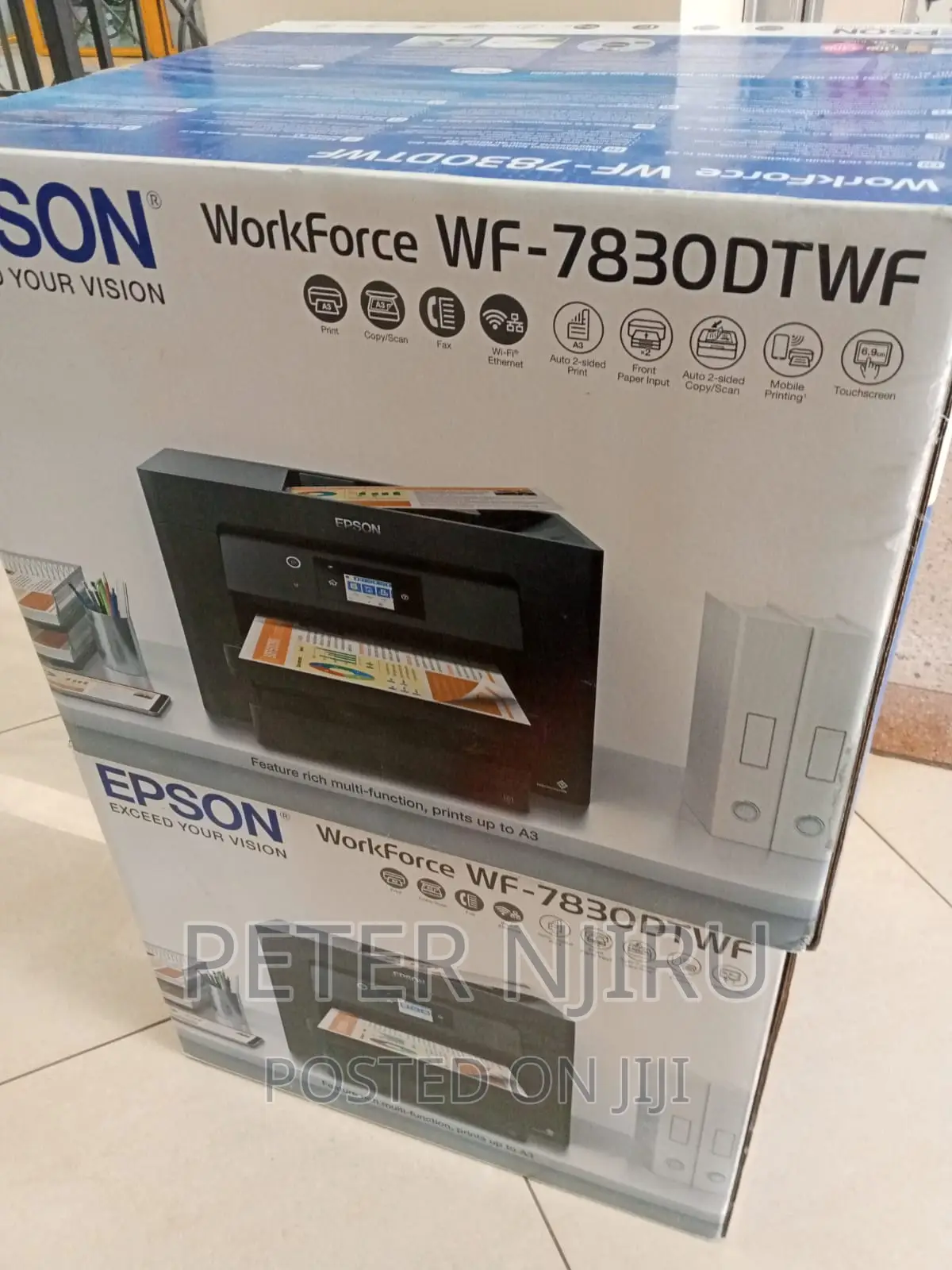 Workforce Wf-7830 EPSON Print Scan Copy A3 Printer