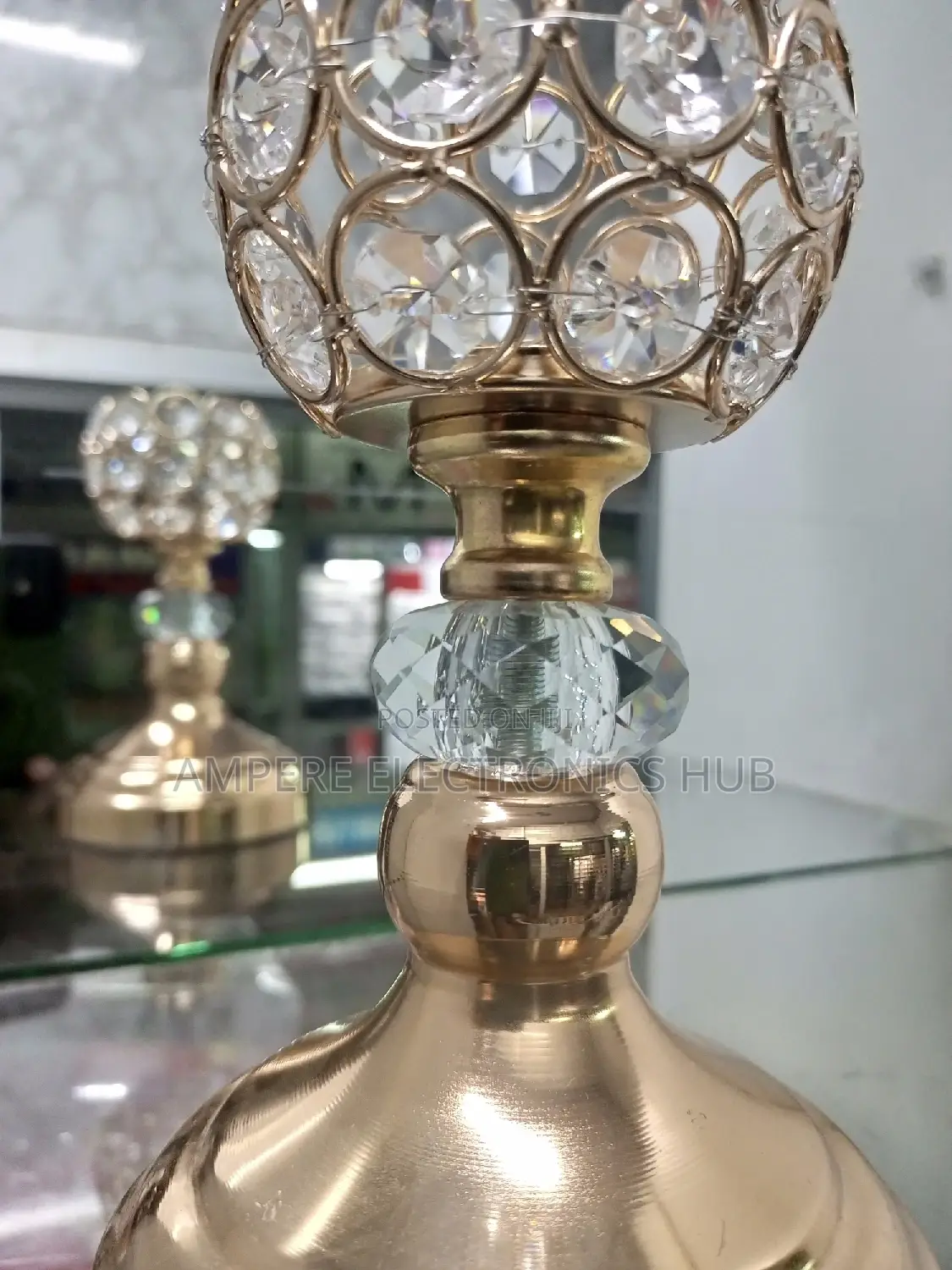 Golden Candle Holder