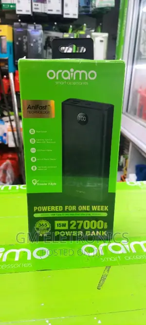 15W Oraimo Portable Powerbank 27000mah