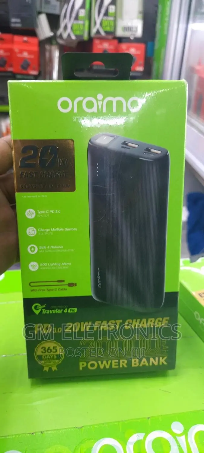Oraimo Traveller 4 Pro 20W 20000mah Power Bank