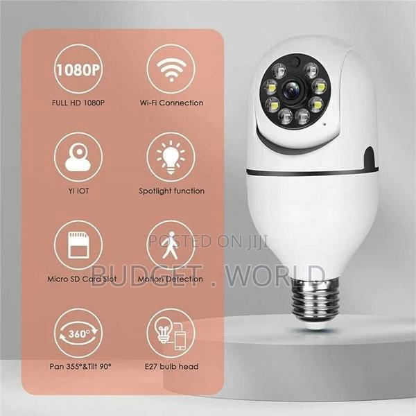 360° 1080P IP E27 Light Bulb Camera Wi-Fi PTZ Camera - main view