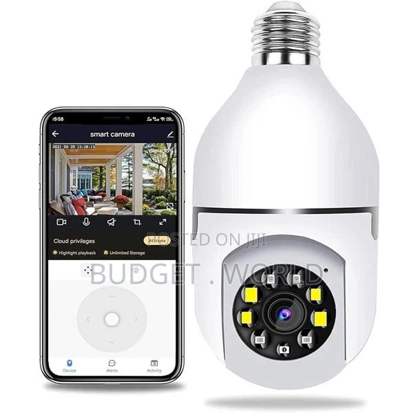 PTZ Wifi 360 Degree Light Socket Screw in Security Camera - main view