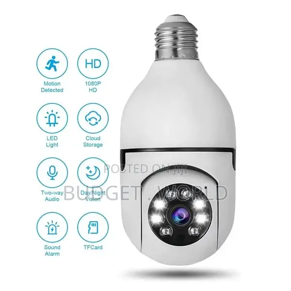 Affodable PTZ Wifi 360 Degree E27 Panoramic Ip Camera