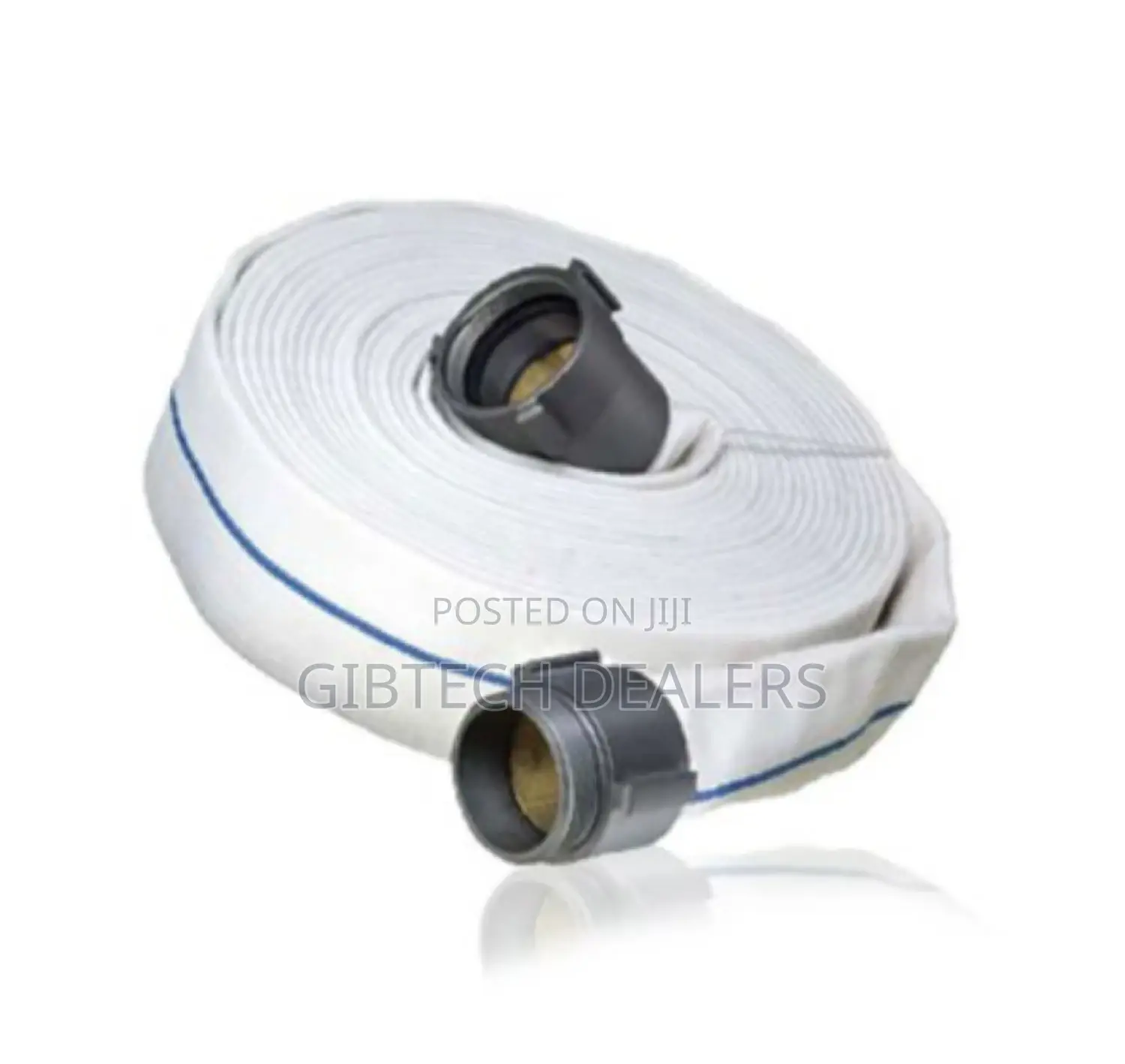 3 Inches by 30m White Canvas Delivery Pipe