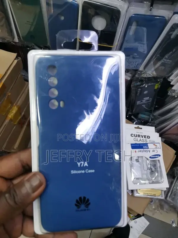 Huawei Y7a Silicone Phone Case Blue