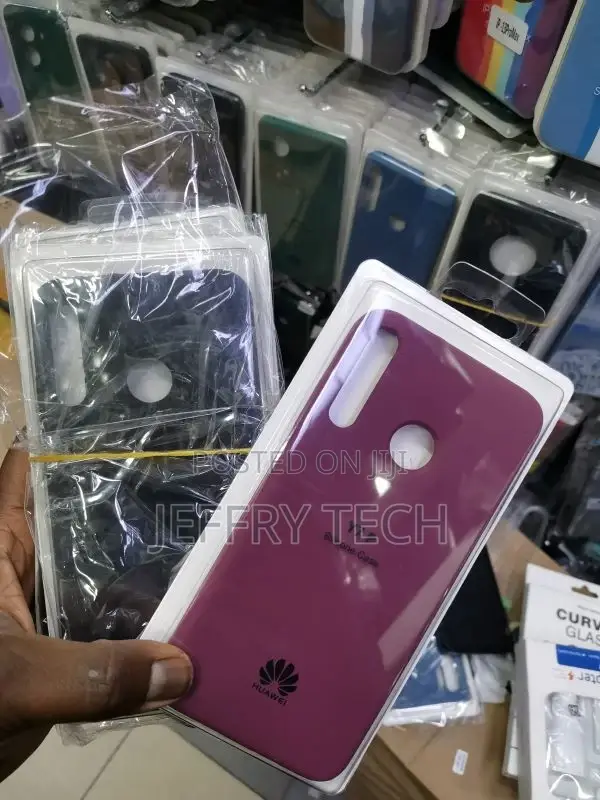 Silicon Back Case for Huawei Y7p - Blue