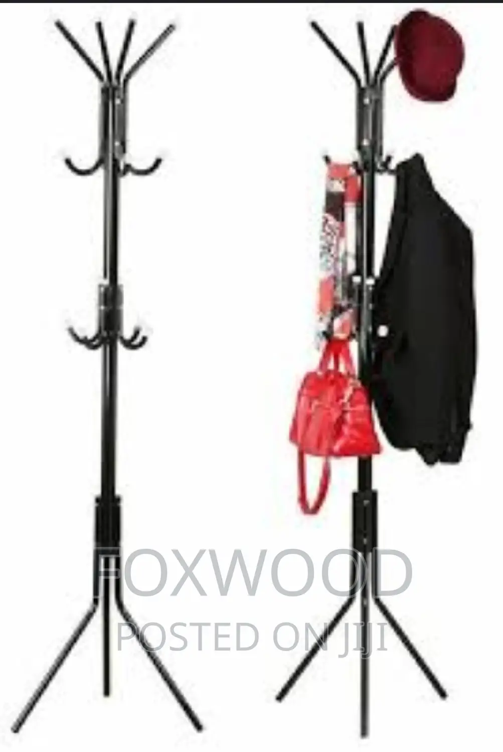 Metallic Coat or Bags Hanger Stand