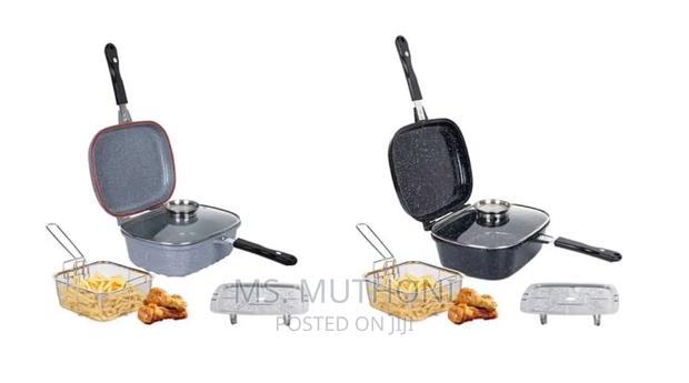 3 in 1 Double Deep Frying Pan 3.6 Litres Double Deep Fryer - thumbnail 3