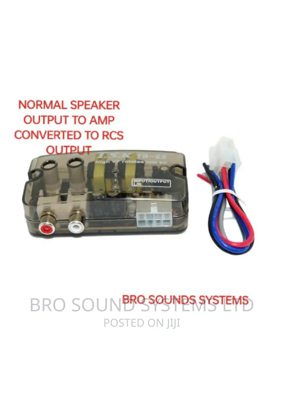 Car Audio Noise Filter With High to Low Converter for Car