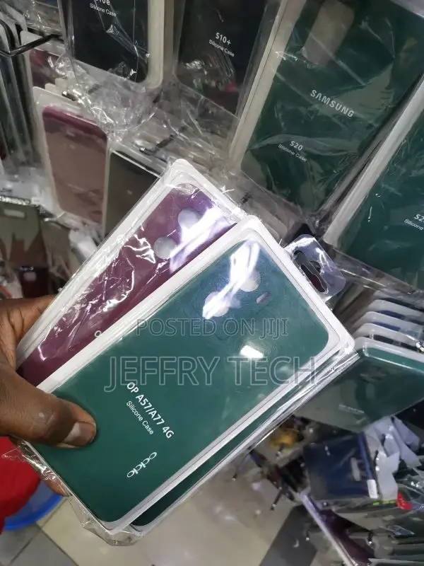 Silicone Case for OPPO A57 4G / A77 4G Green/Maroon