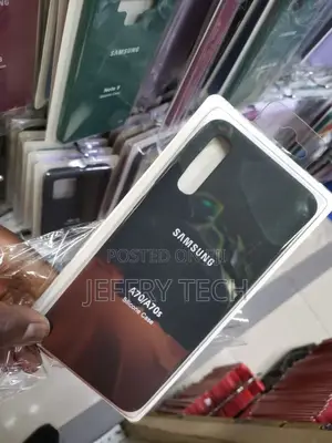 Silicone Case for Samsung Galaxy A70 - Soft Flexible Black