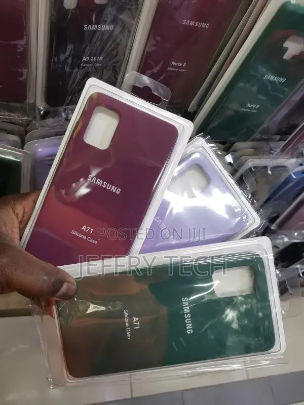 Samsung Galaxy A71 Cover -Purple - HQ Silica Gel Silicon Sho