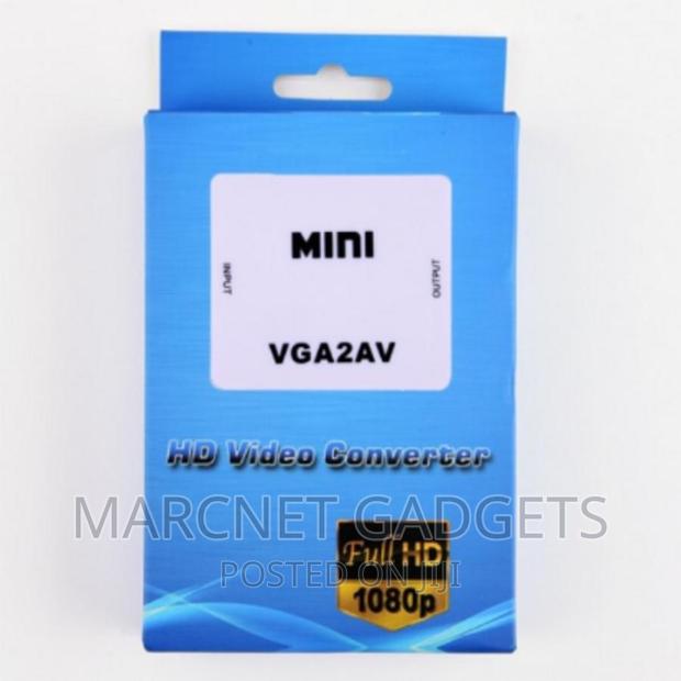 1080P Mini Vga to Av Rca Converter