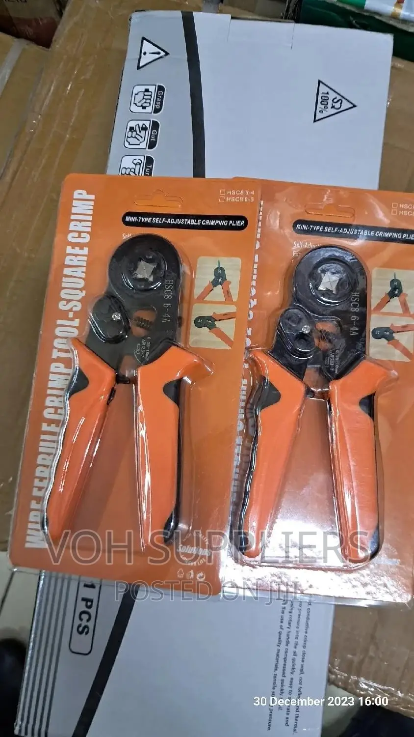 6-4 Tube-Type Terminal Crimping Plier Ratchet