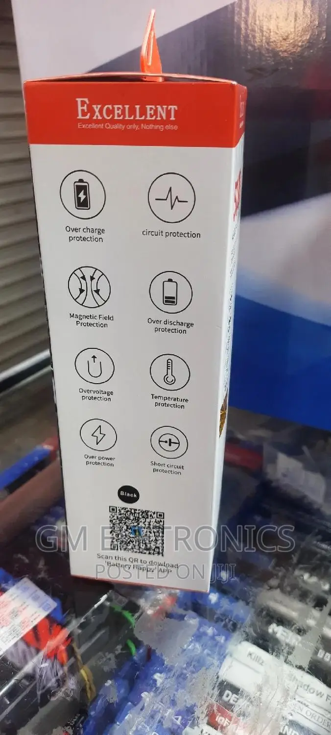 50000mah Portable Powerbank With Attached Charging Cables.