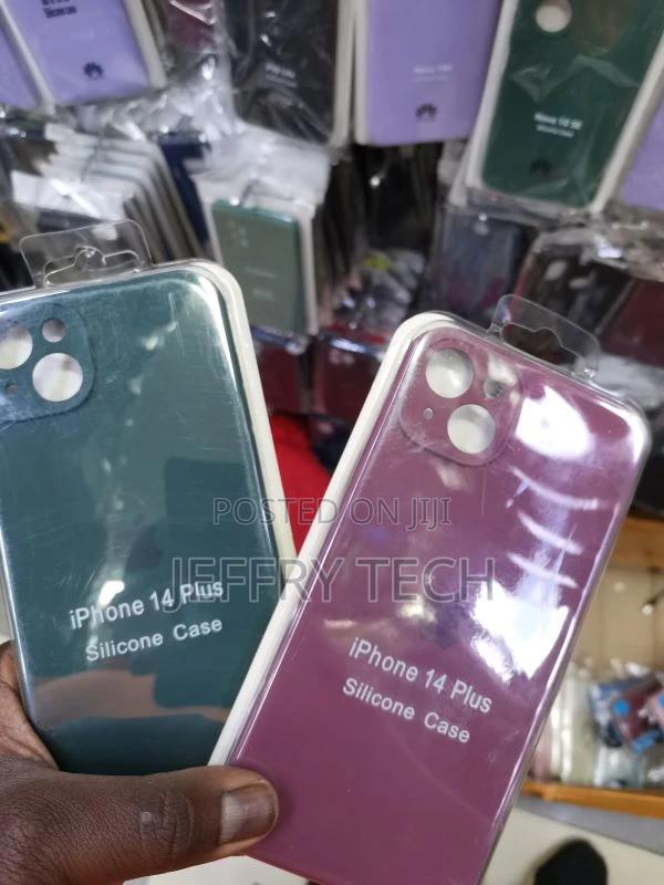 Silicone Back Cover Case Compatible for iPhone 14 Plus Green