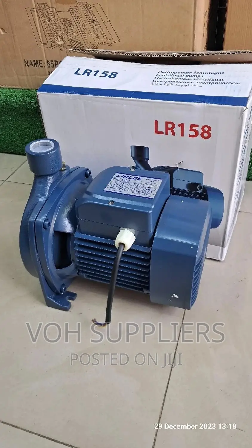Lirlee 1hp Pump Single Phase