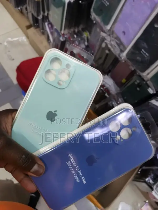Light Blue Silicon Case for iPhone 13 Pro Max