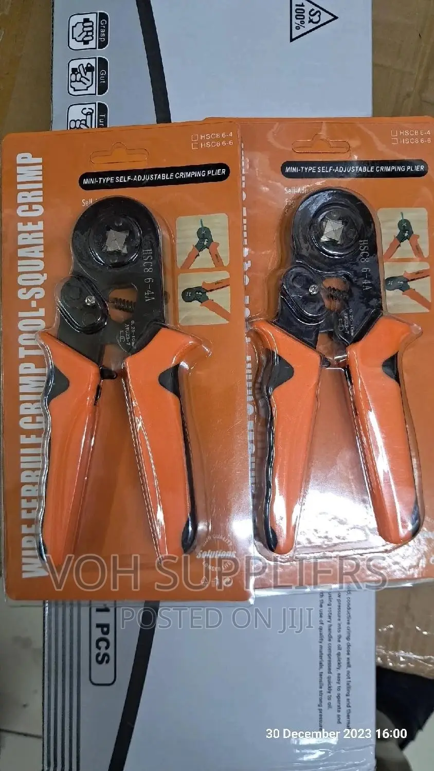 6-4 Tube-Type Terminal Crimping Plier Ratchet