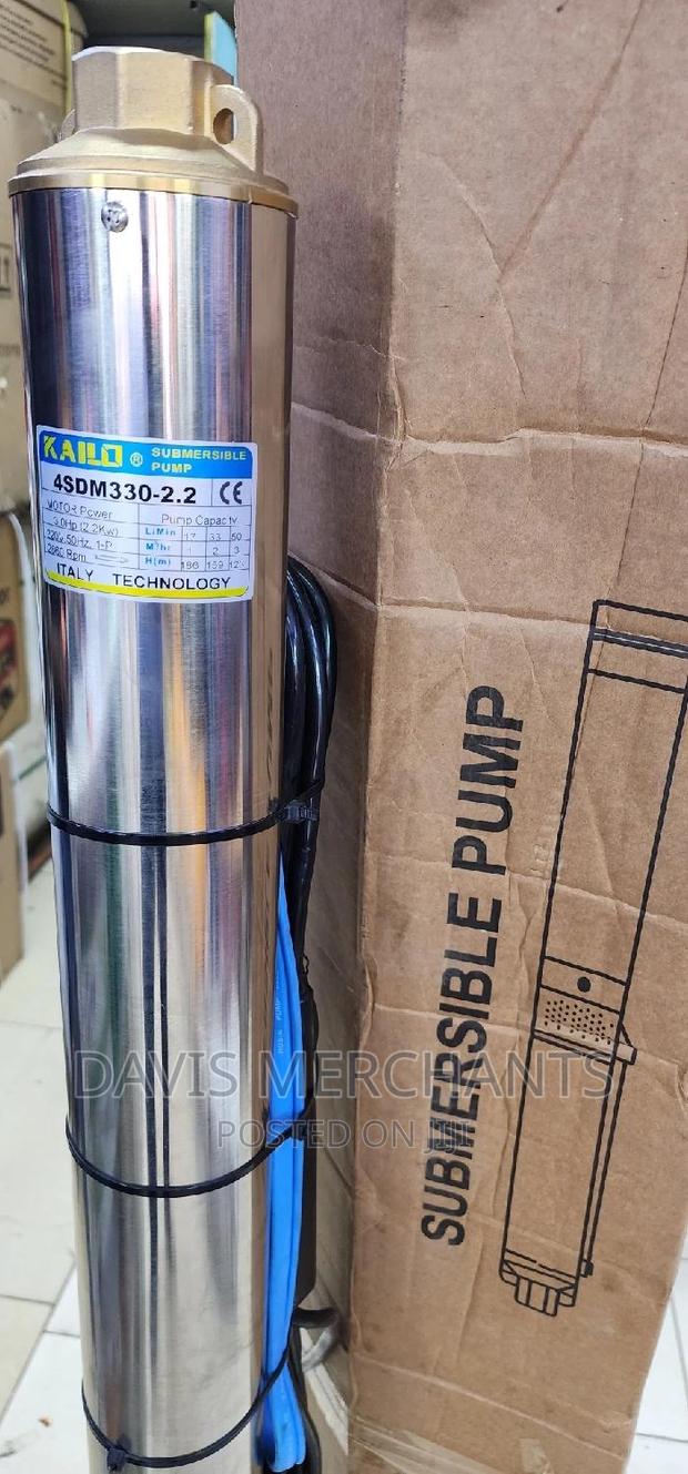 Submersible Pump With 3hp 2.2kva and a Max Head of 196M