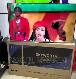Skyworth 50′′ Uhd Frameless Smart Android Tv Black