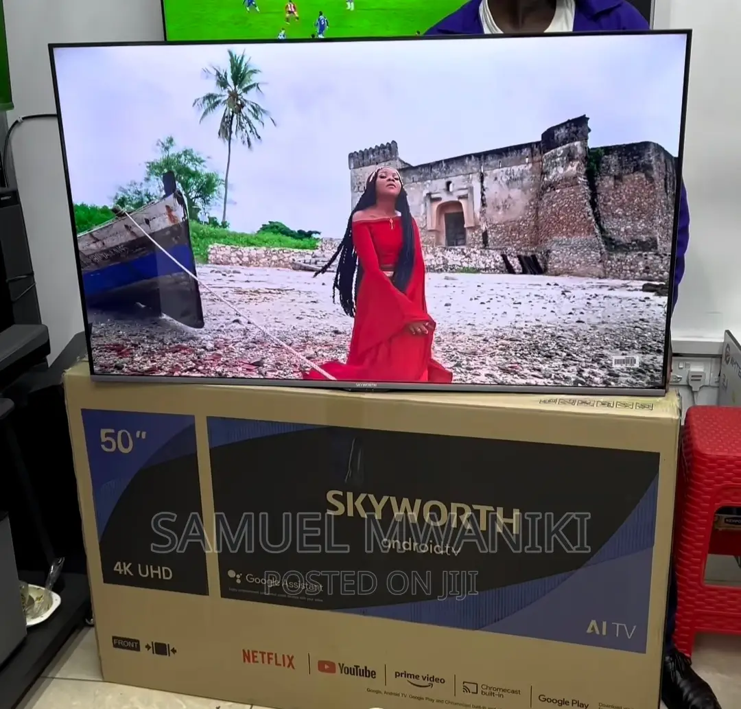 Skyworth 50′′ Uhd Frameless Smart Android Tv Black