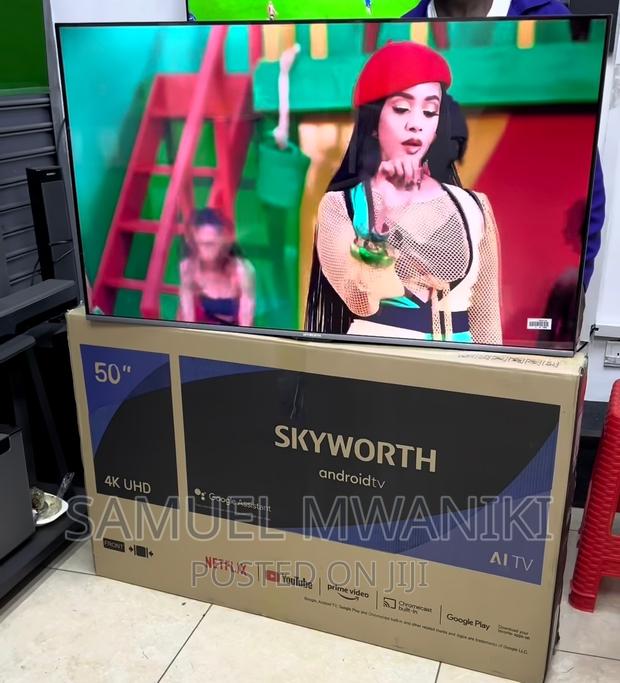 Skyworth 50′′ Uhd Frameless Smart Android Tv Black - thumbnail 7