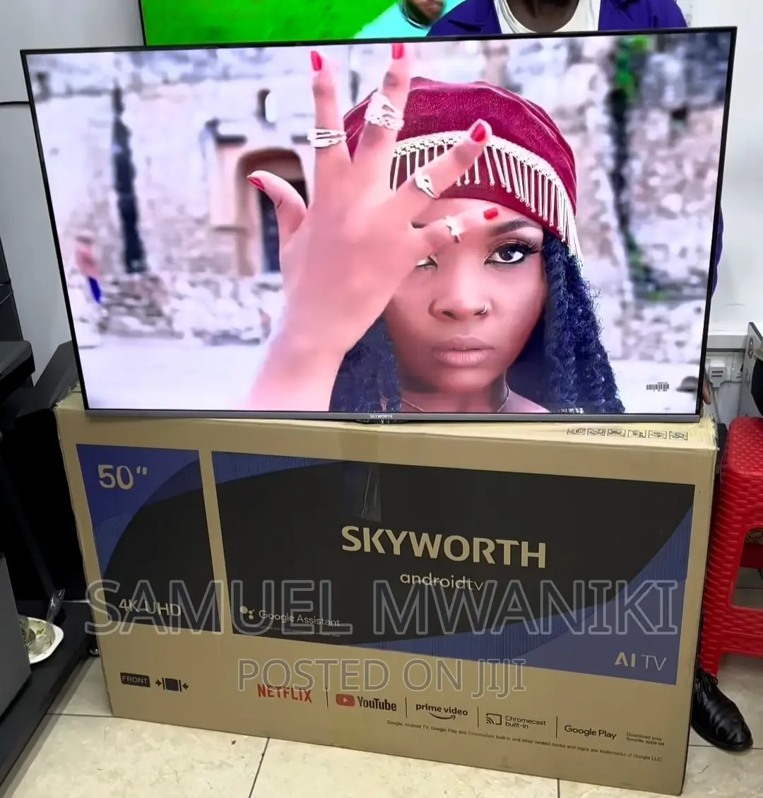 Skyworth 50′′ Uhd Frameless Smart Android Tv Black