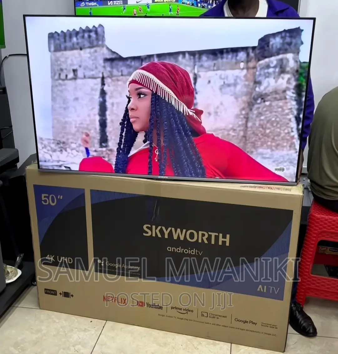 Skyworth 50′′ Uhd Frameless Smart Android Tv Black