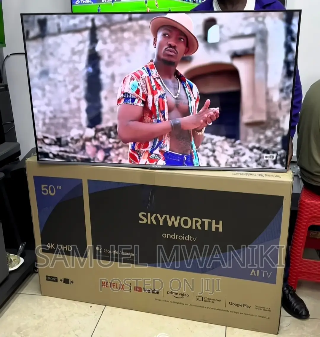 Skyworth 50′′ Uhd Frameless Smart Android Tv Black