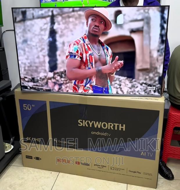 Skyworth 50′′ Uhd Frameless Smart Android Tv Black - thumbnail 6