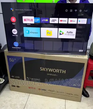 Skyworth 50′′ Uhd Frameless Smart Android Tv Black