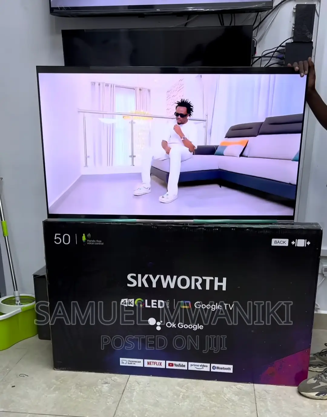 Skyworth 50'' Qled Uhd Google Smart Tv Frameless Design