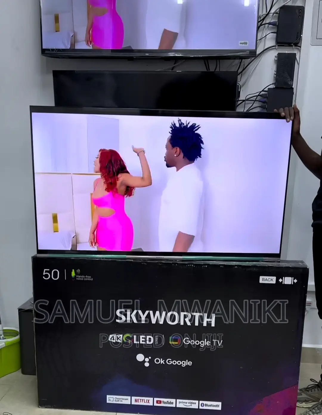 Skyworth 50'' Qled Uhd Google Smart Tv Frameless Design