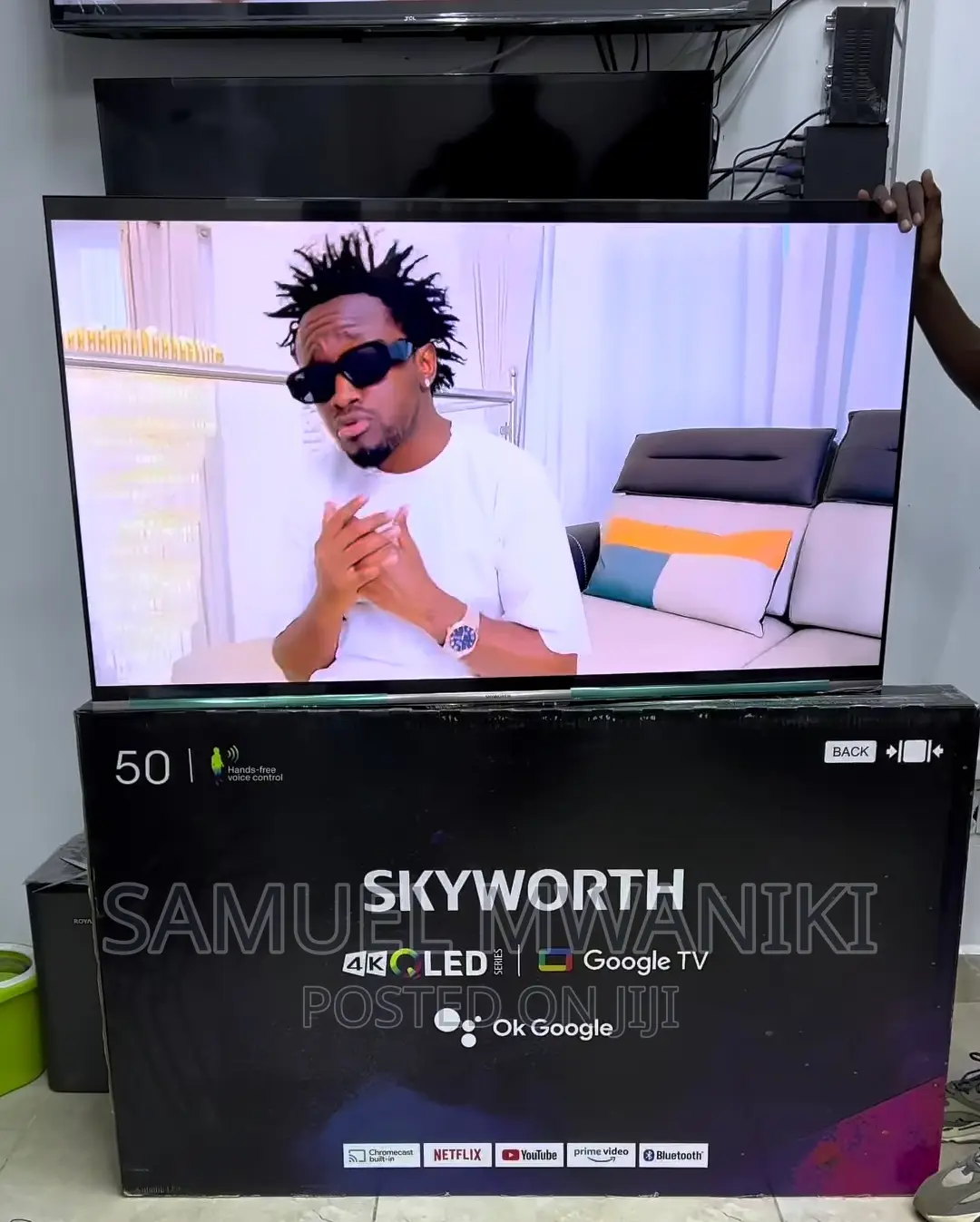Skyworth 50'' Qled Uhd Google Smart Tv Frameless Design