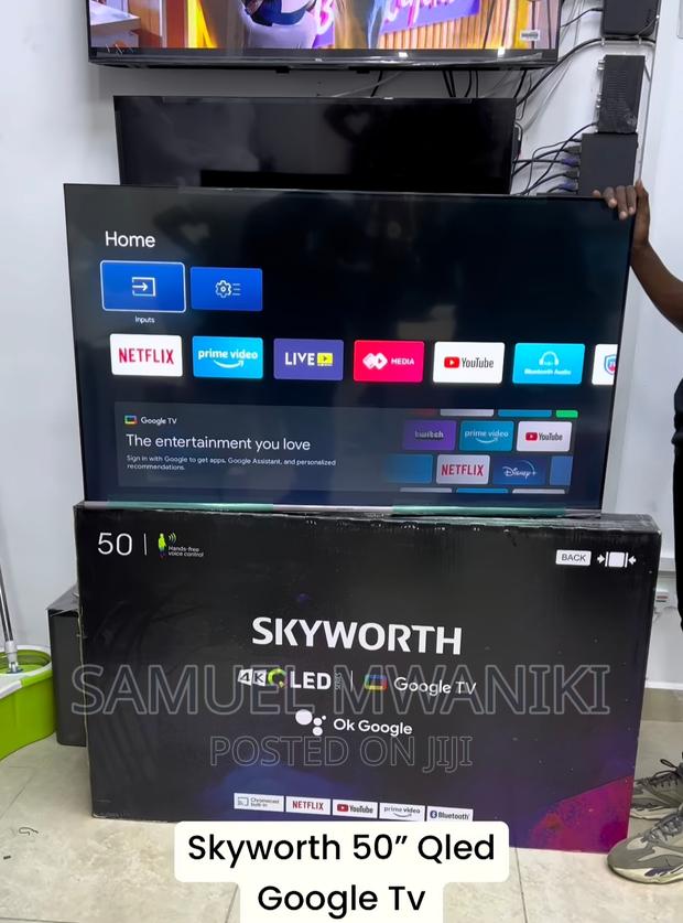 Skyworth 50'' Qled Uhd Google Smart Tv Frameless Design