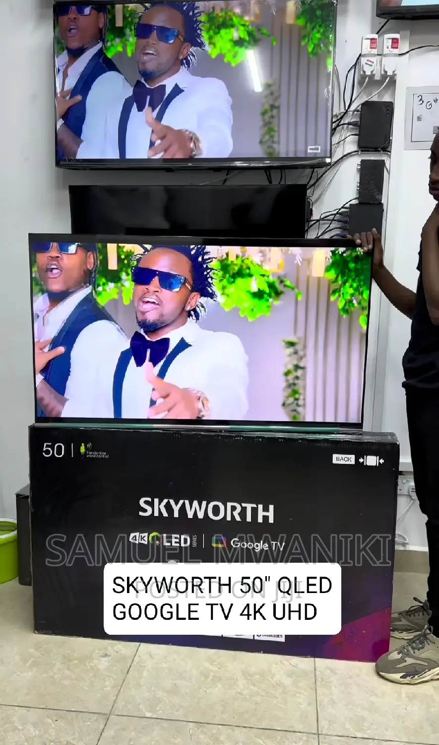 Skyworth 50'' Qled Uhd Google Smart Tv Frameless Design