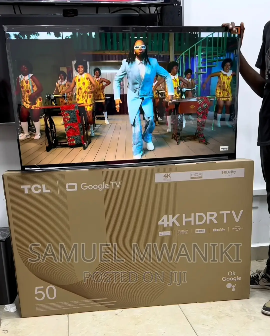 TCL 50” Frameless Uhd Google Tv With Voice Control