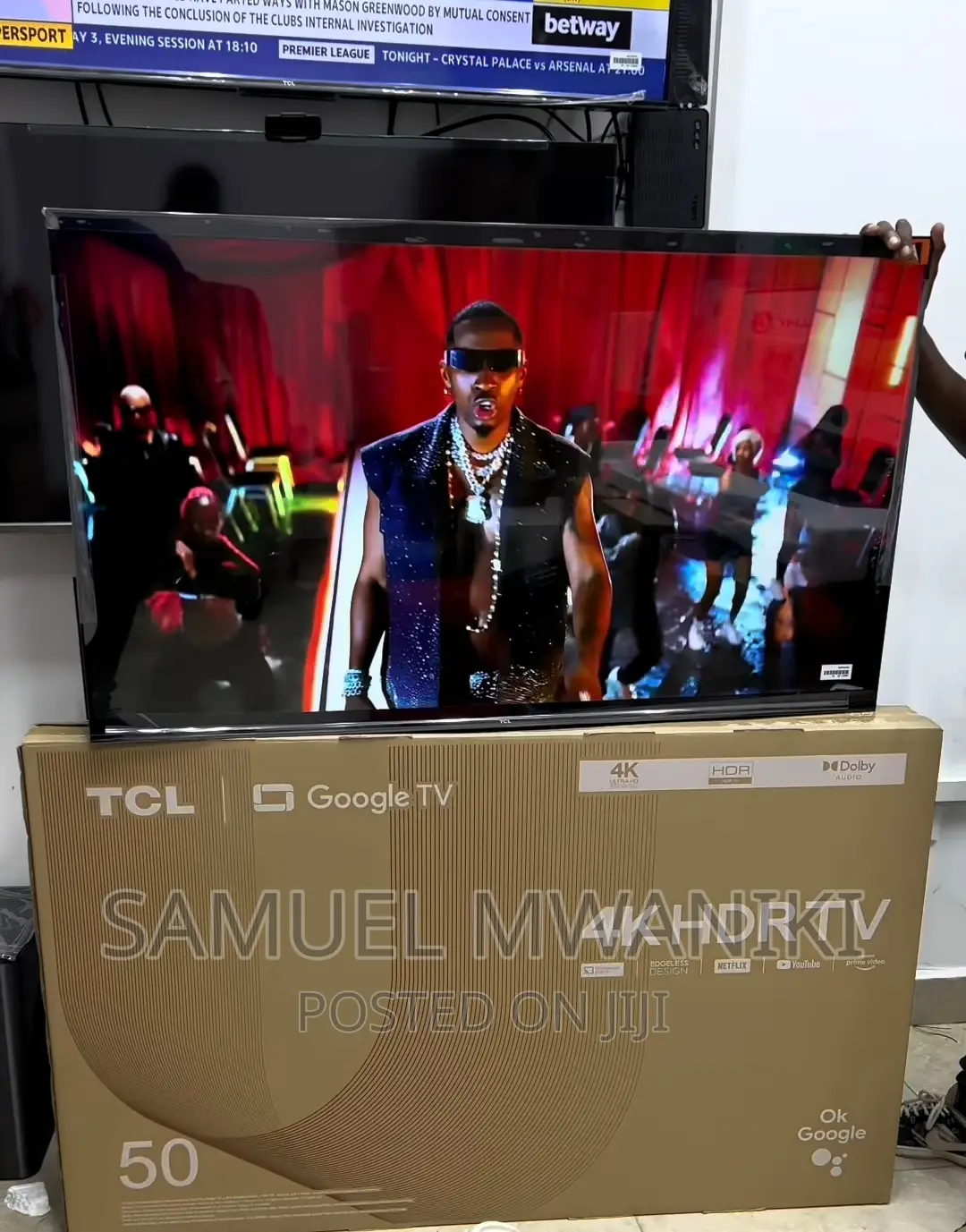 TCL 50” Frameless Uhd Google Tv With Voice Control